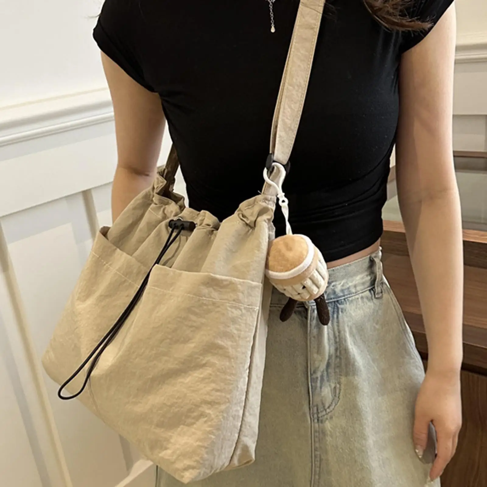 

Сумка через плечо Современная сумка для хранения Дорожная сумка-хобо Сумка для свиданий на шнурке