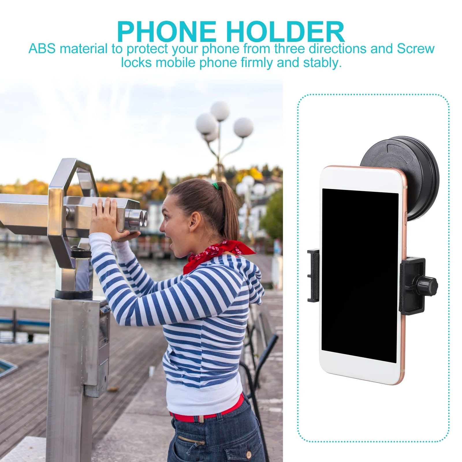 

Smartphone Holder Photography Adapter for Telescope Monocular Spotting Scope Phone Clip Mount Phone Photography Adapter