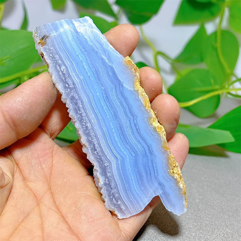 Blue Lace Agate Slab Crystal Natural Stone Quartz Home Decoration Minerals Gemstone Craft Reiki Energy Love Specimen Healing