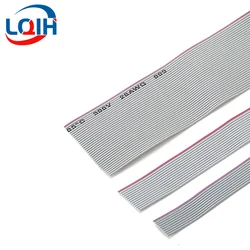 1/3/5Meter 1.27mm Pitch Grey Flat Ribbon Cable For IDC 2.54MM FC Connector 6/8/10/12P 14P 16P 18P 20P 24P 26P 34P 40P 28AWG Wire