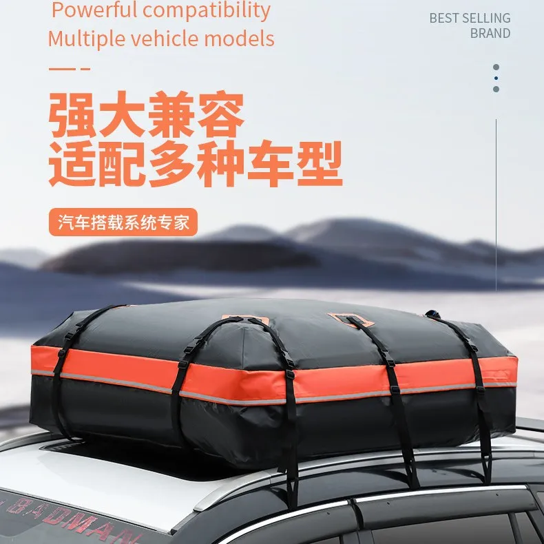 20 Cubic Feet Waterproof Car Roof Bag Vehicle Top Luggage Storage Carrier Travel Roof Cargo Bag