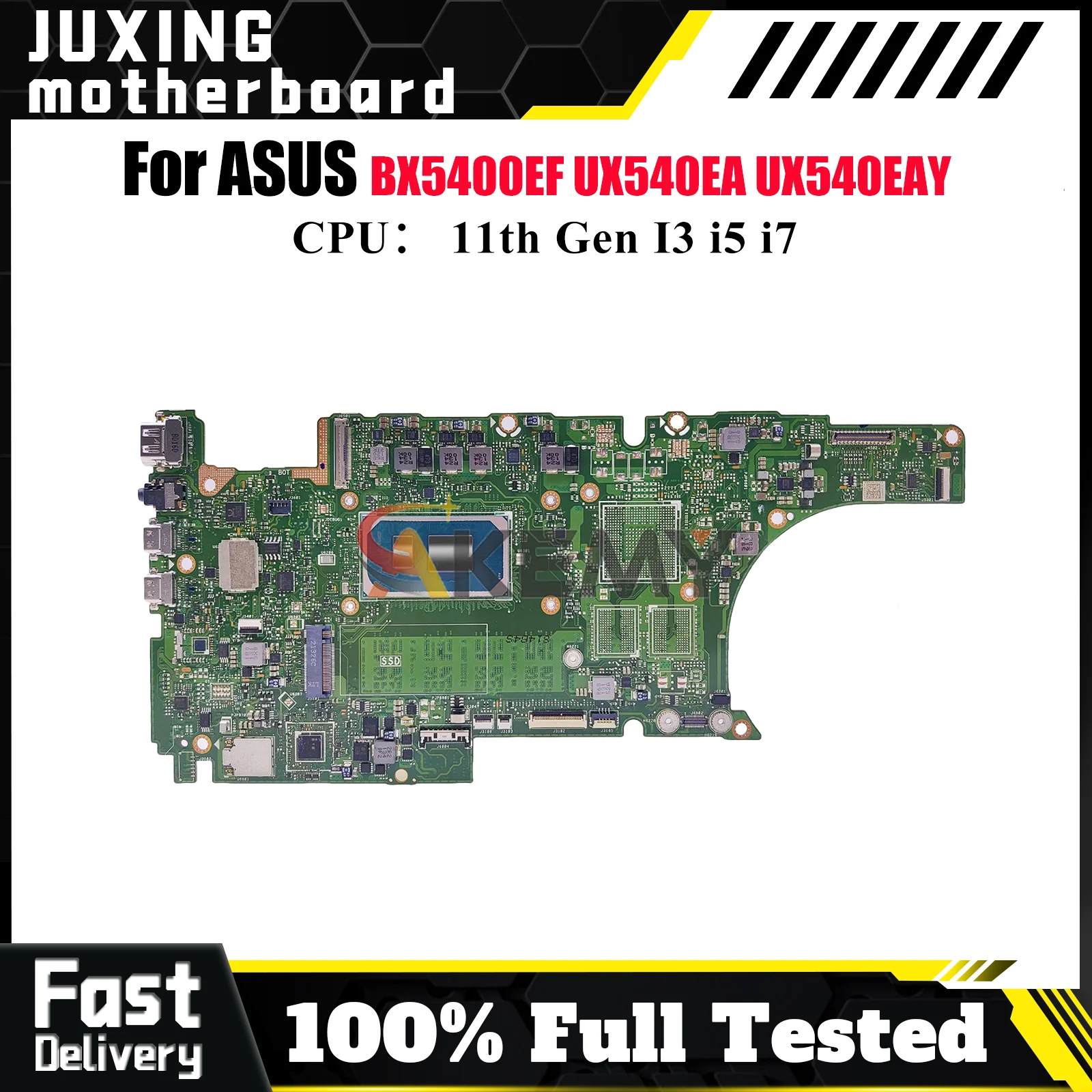 

UX5400EA Материнская плата для ноутбука ASUS ZenBook BX5400EF UX540EA UX540EAY BX5400EB UX5400 Материнская плата 11-го поколения I3 i5 i7 100% тест в порядке