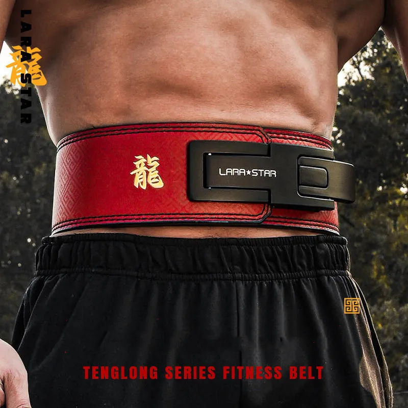 

Dragon Year Limit Weightlifting Lever Belt Weight Lifting Belt Real Cowhide Gym Waist Support Belt Deadlift Squat Powerlifting