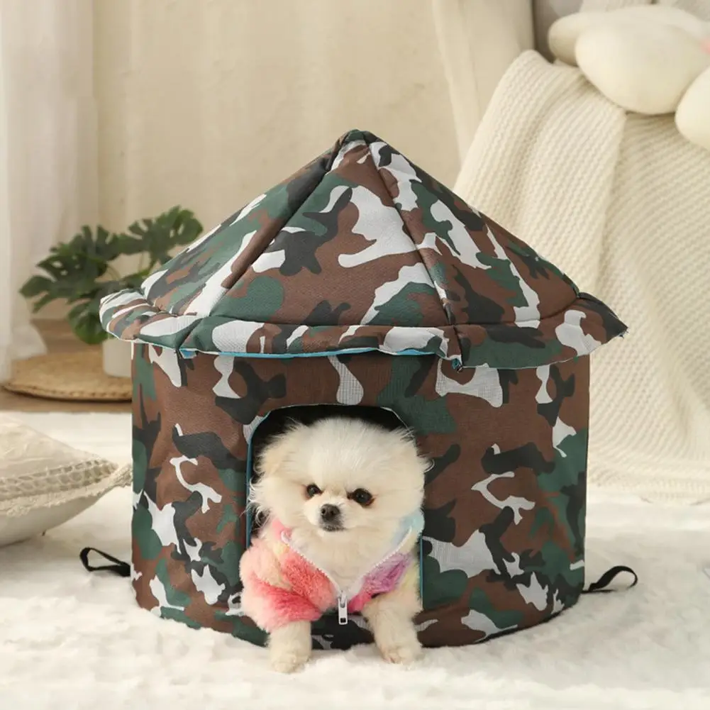 Cat Nest Community Cat Shelter Durable Foldable Cat Dog House Soft Comfortable Shelter for Outdoor Indoor Use Keep Pet Warm Cozy