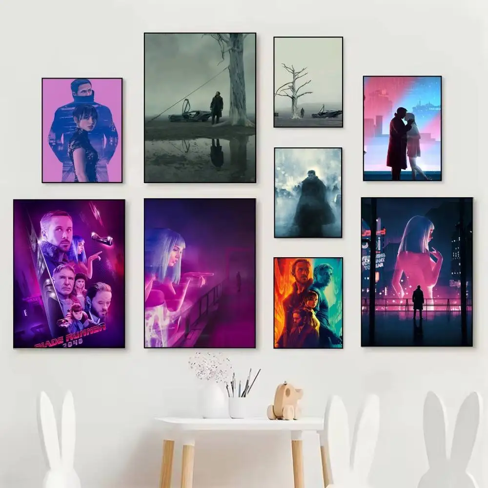 Classic Movie B-Blade R-Runner 2049 Posters Self Adhesive Waterproof Ideal For Living Room Bedroom Bar Decoration