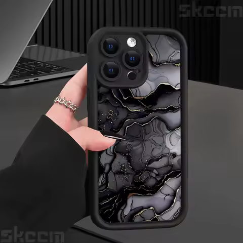 Marble Quicksand Pattern Printing Phone Case For Samsung Galaxy S25 S24 S23 S22 Ultra S21 Plus S20 FE A15 A35 A54 A55 Cover