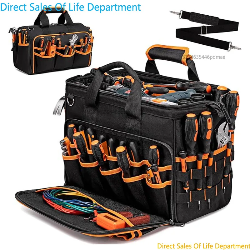 Fourre-tout à outils, organisateur de sac à outils, sac à outils pour électricien, sac à outils, caddie à outils, sacs à outils pour électriciens 205, nouveau 17 pouces