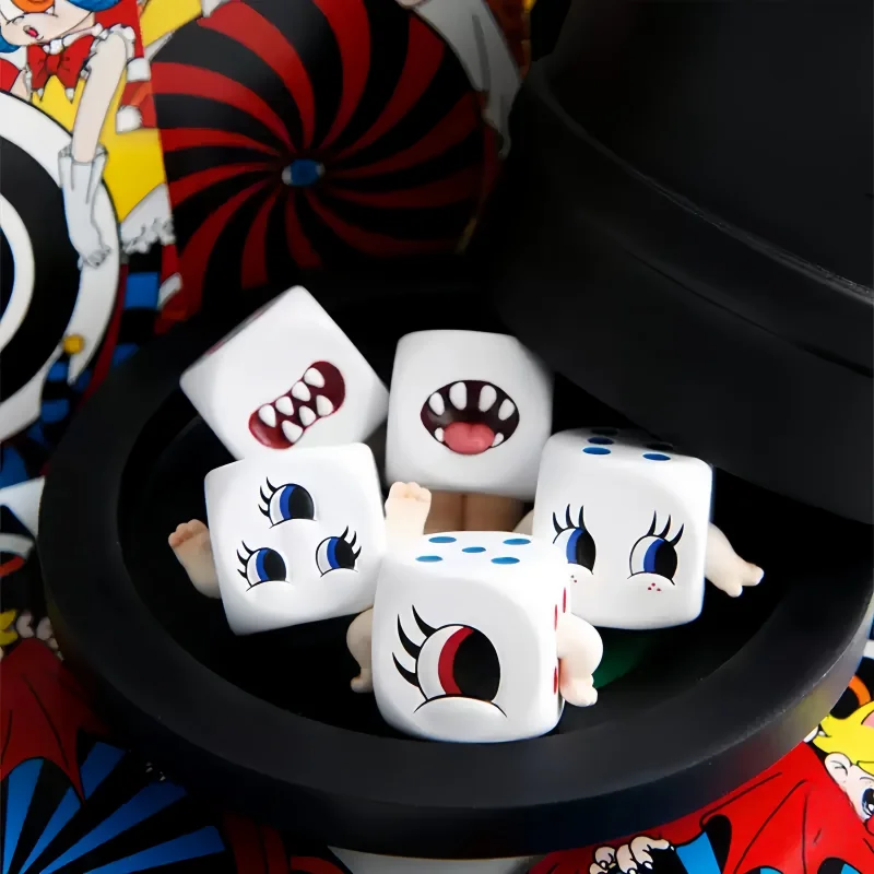 

Evil Dice Baby Mini Abao Craze Dice Monster Tide Play Blind Bag Pendant Abstract Unique Girl And Boy Collection Gift New Product