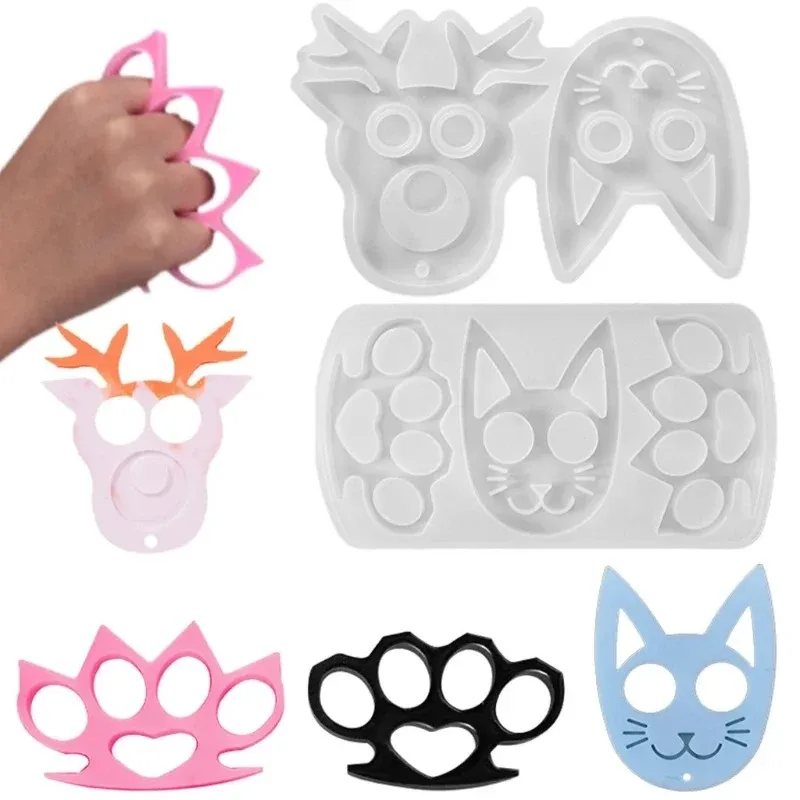 Crystal Epoxy Resin Mold Keychain Pendant Silicone Mould DIY Crafts Jewelry Decorations Making Tool