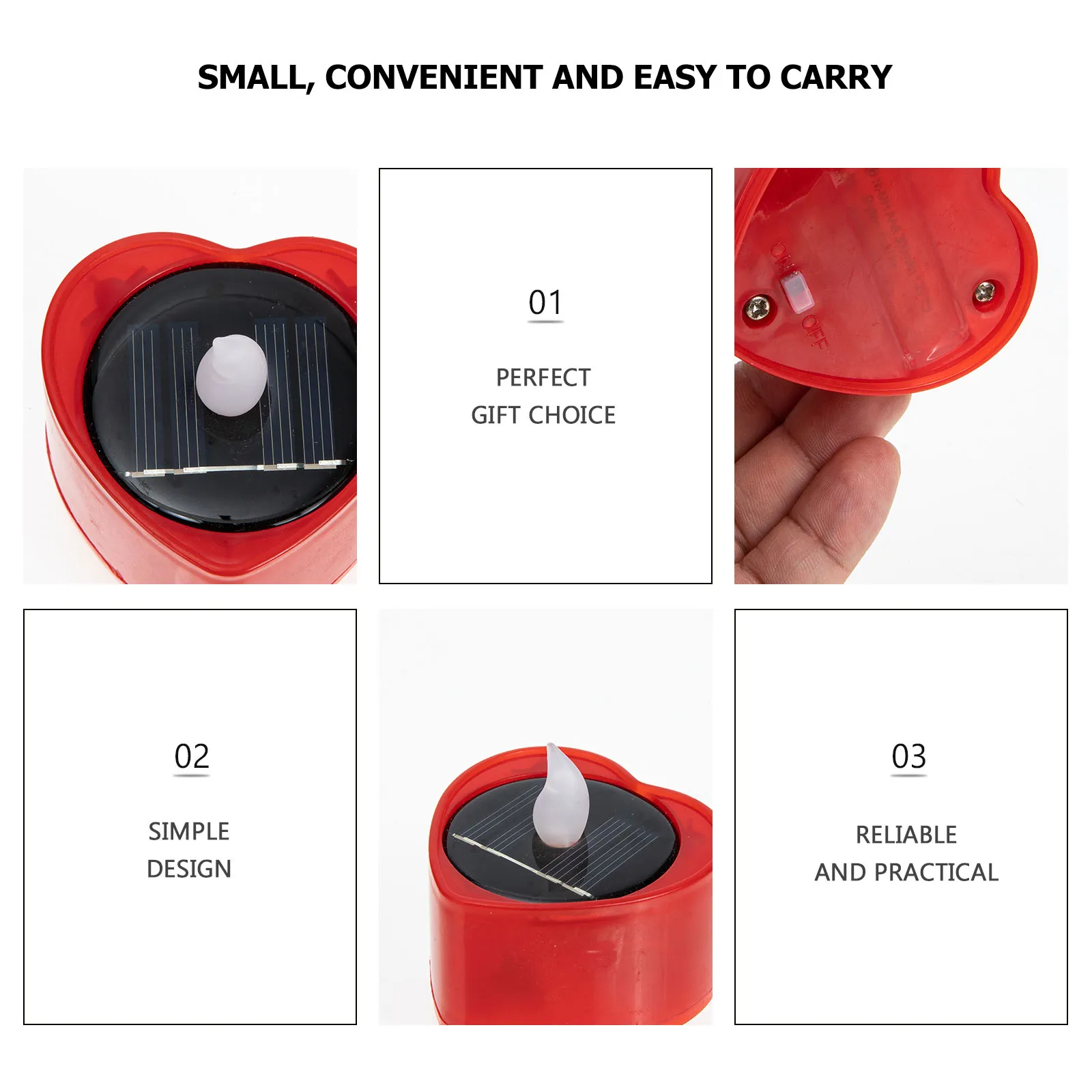 

Solar Powered Lamp Outdoor Landscape Lawn Light Garden Decorative LED Flameless Tealight Waterproof Solar Light