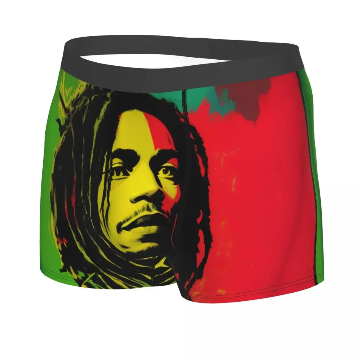 Custom Jamaica Reggae Rock Bob Marley Boxers Shorts Mens Briefs Underwear Novelty Underpants