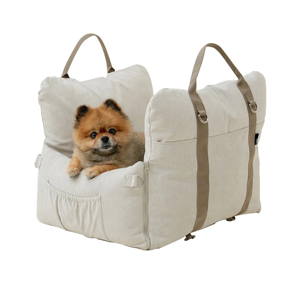 

Portable Removable Washable cover Small dog Car Seat bed with Safety belt Pet Booster Seat Dog travel bag pet Carrier bag