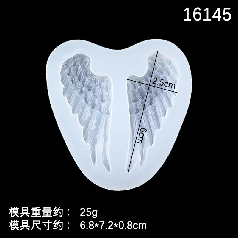 Angel Evil Wings Pendant Resin Casting Mold