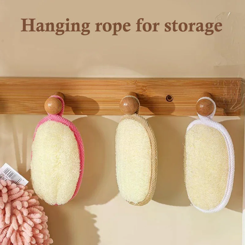 

Natural Loofah Sponge Soft Bath Sponges Exfoliating Skin Health Cleaning Tool Bath Shower Brushes Unisex Foam Loofah Bath Brushe