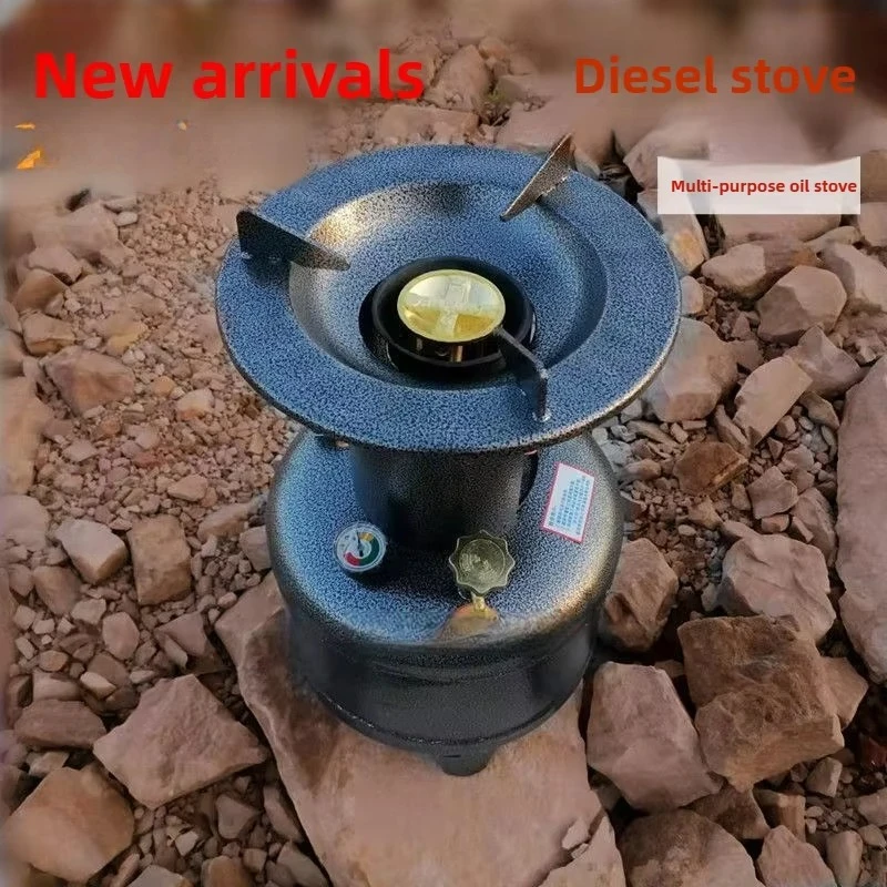 Strong Portable Windproof Thickened Dual Fuel Stainless Steel 3L/5L/6L/8L/10L Diesel Stove for Camping Outdoor Travel