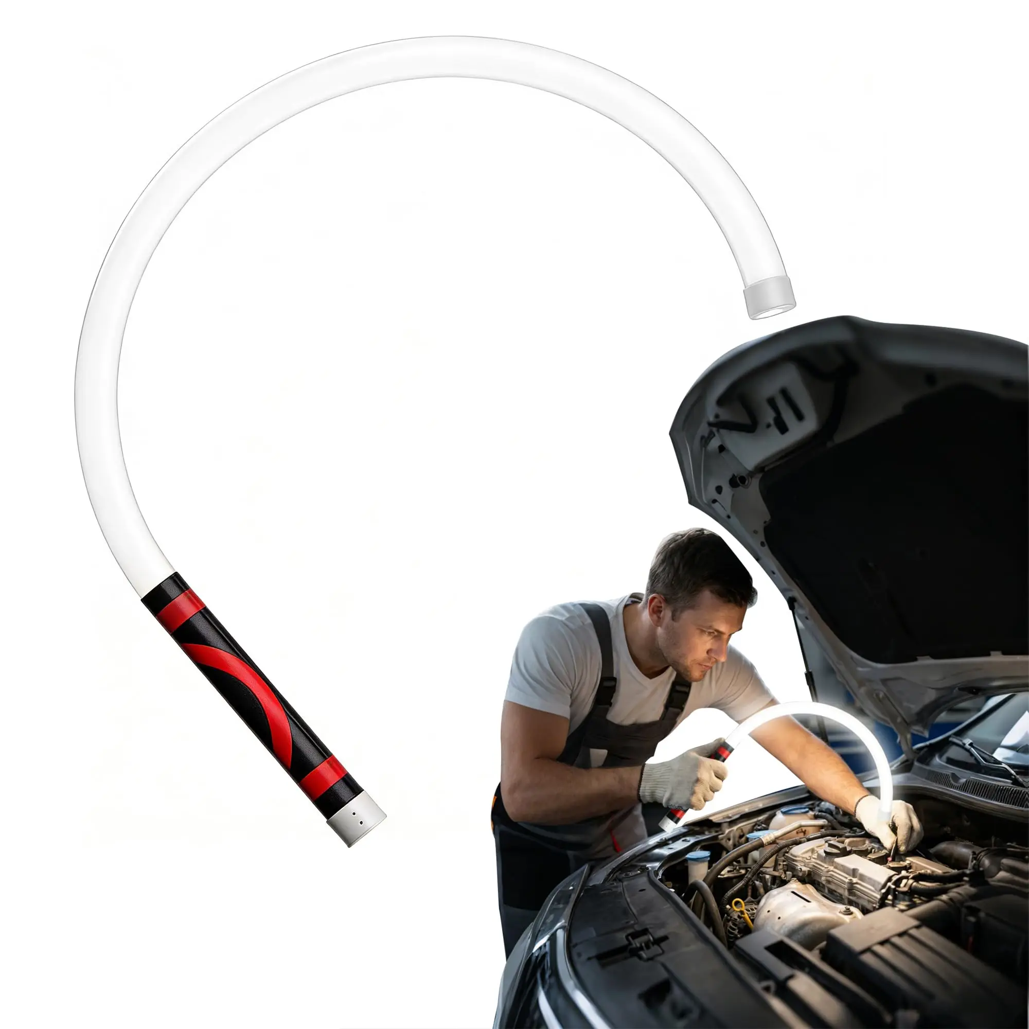 2026 Bendable LED Rechargeable Bendable Work Light with 3 Modes High Lumen for Mechanic Car Repairs Under Hood Garage Inspection