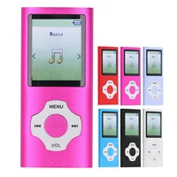 Reproductor MP3 MP4 recargable Bluetooth 5,0 reproductor de música y vídeo portátil pantalla a Color de 1,8 pulgadas con grabación de voz para entretenimiento
