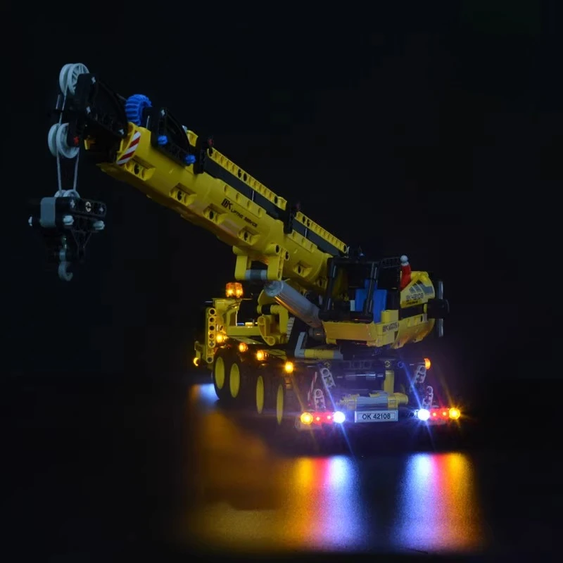 مجموعة إضاءة LED مناسبة لسيارة LEGO Technic Mobile Crane 42108 (لا تشمل مكعبات البناء) #5