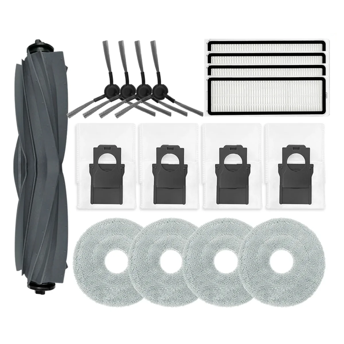 For Bot L10s Plus Robot Vacuum Parts Accessories Main Side Brush Hepa Filter Mop Cloth Dust Bag Replacements.