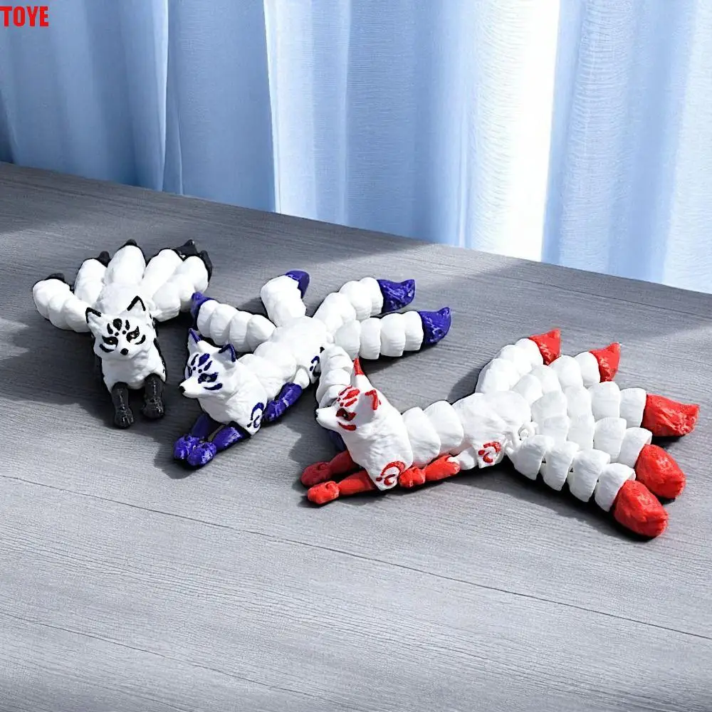 

Joints Movable 3D Printed Animal Ornament 3D Printed Five Tailed 3D Printed Animal Model Cute Animal Shape