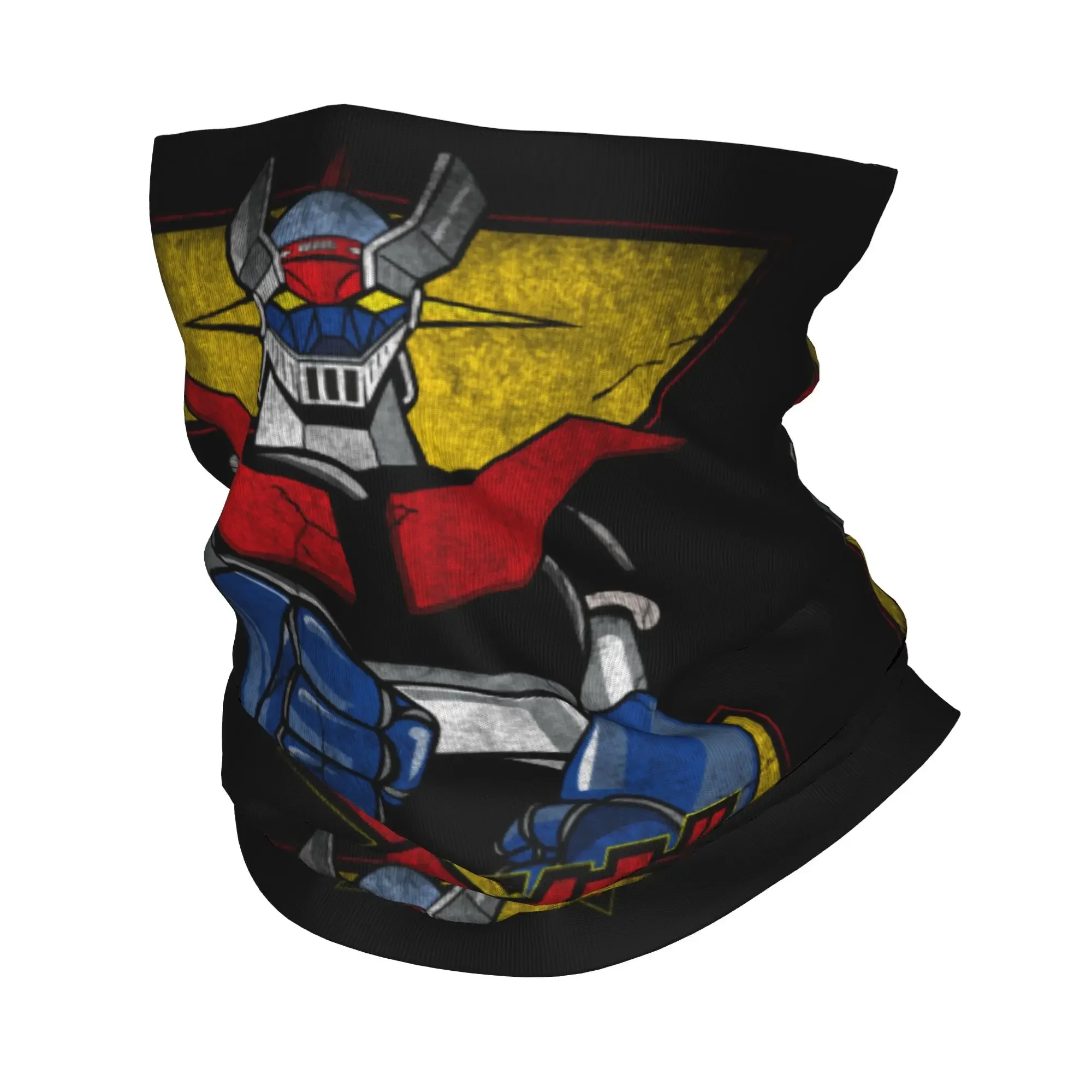 New Goldorak Grendizer Bandana Winter Neck Warmer Women Windproof Wrap Face Scarf Hiking Anime UFO Robot Goldrake Gaiter Headban