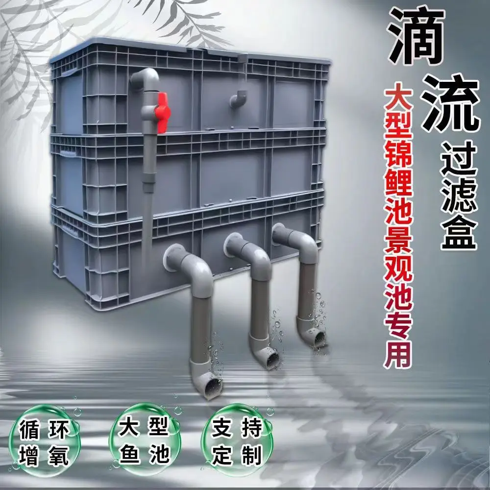

2024, новая большая коробка для циркуляции воды, коробка для аквариума, фильтр для аквариума с коробкой для трюков сверху бактериальной культуры