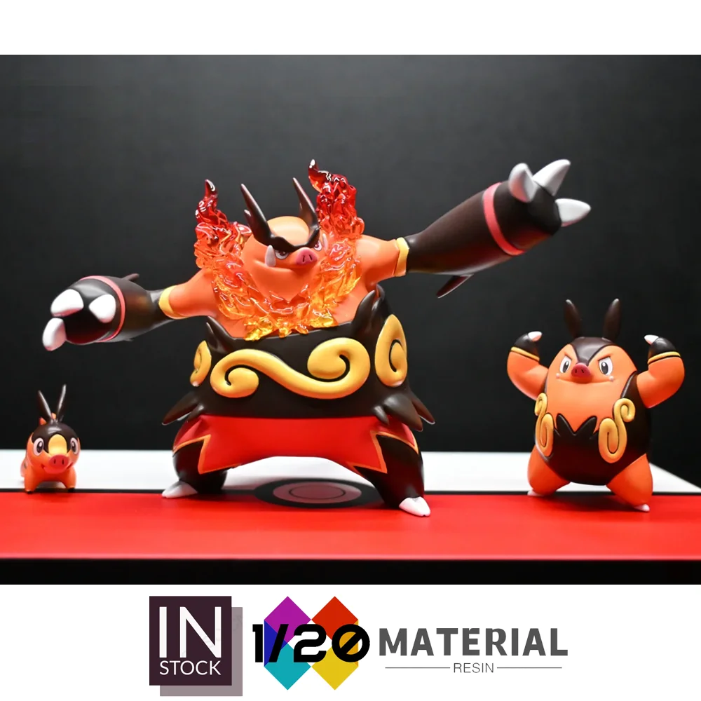 [Em estoque] Mundo em escala de resina 1/20 [FT] – Tepig & Pignite & Emboar