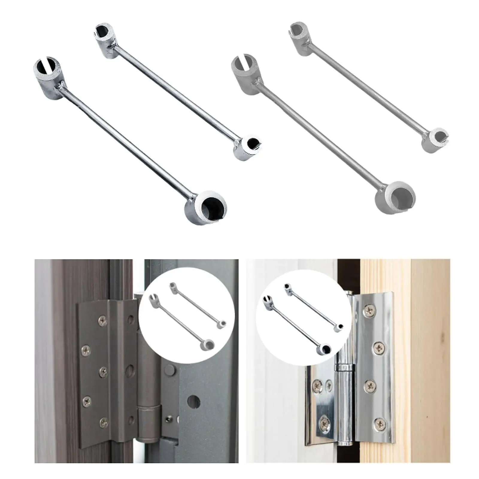 2x Strumento di regolazione cerniera porta Chiavi regolabili Manutenzione cerniera Utensili manuali professionali Cerniere robuste Chiave di regolazione gap