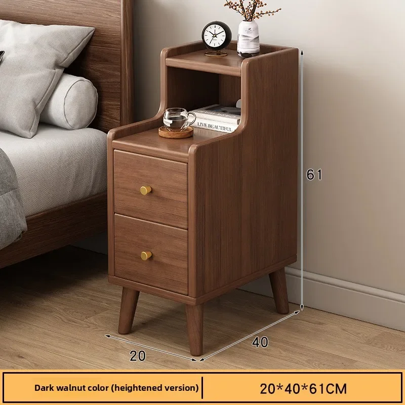 

New model Household Goods Bedside Table Household Small Bedroom Storage Narrow Cabinet Bedside Cabinet premium