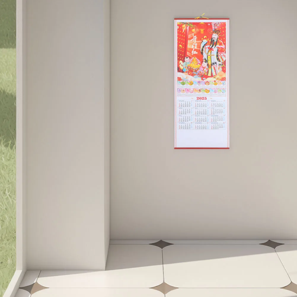 

2 шт. 2025 китайский настенный свиток висит лунный год змеи высокой четкости дизайн из ротанга прочный утолщенный материал для дома