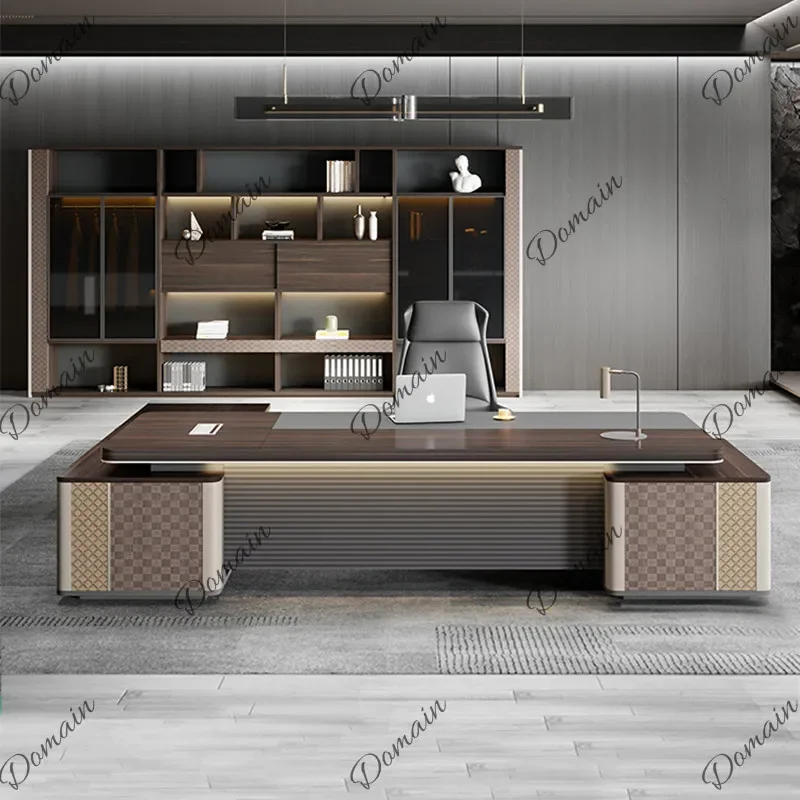 BJ Modern Executive Desk Chair Set Luxury Manager Office Furniture Single Computer Table