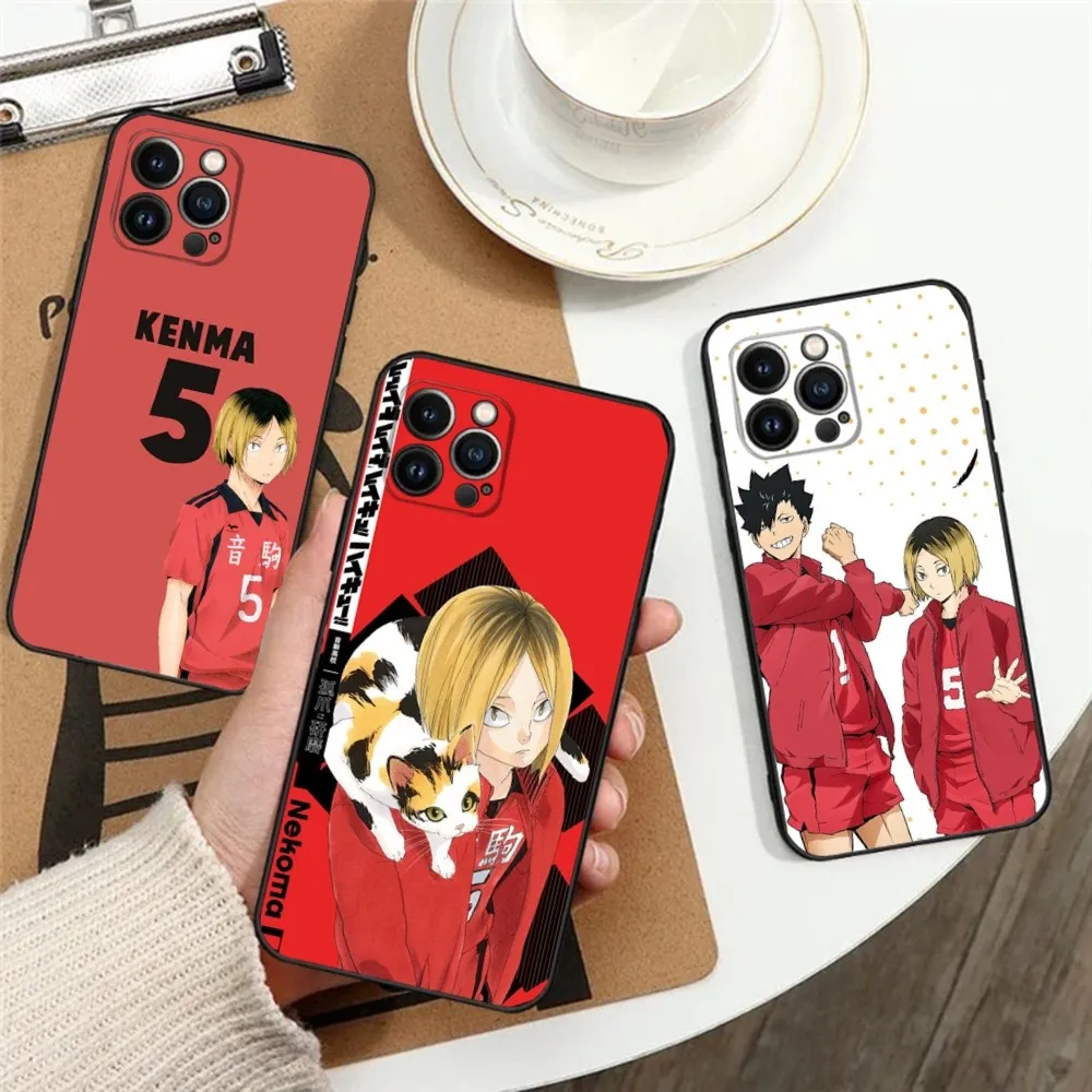 

Anime Kenma Kozume Phone Case Phone Case for Apple iPhone, 13, 14,13,12,11,XS,XR,X,8,7,Pro,Max,Plus, Mini Silicone Cover, Black