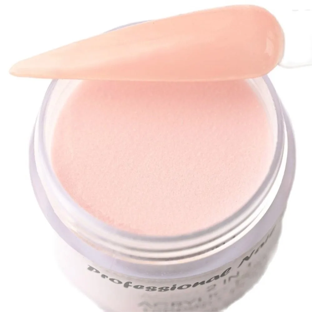 100 g/saco nude rosa acrílico prego em pó profissional acrílico para extensão do prego/mergulho/esculpido francês gravar pó de cristal