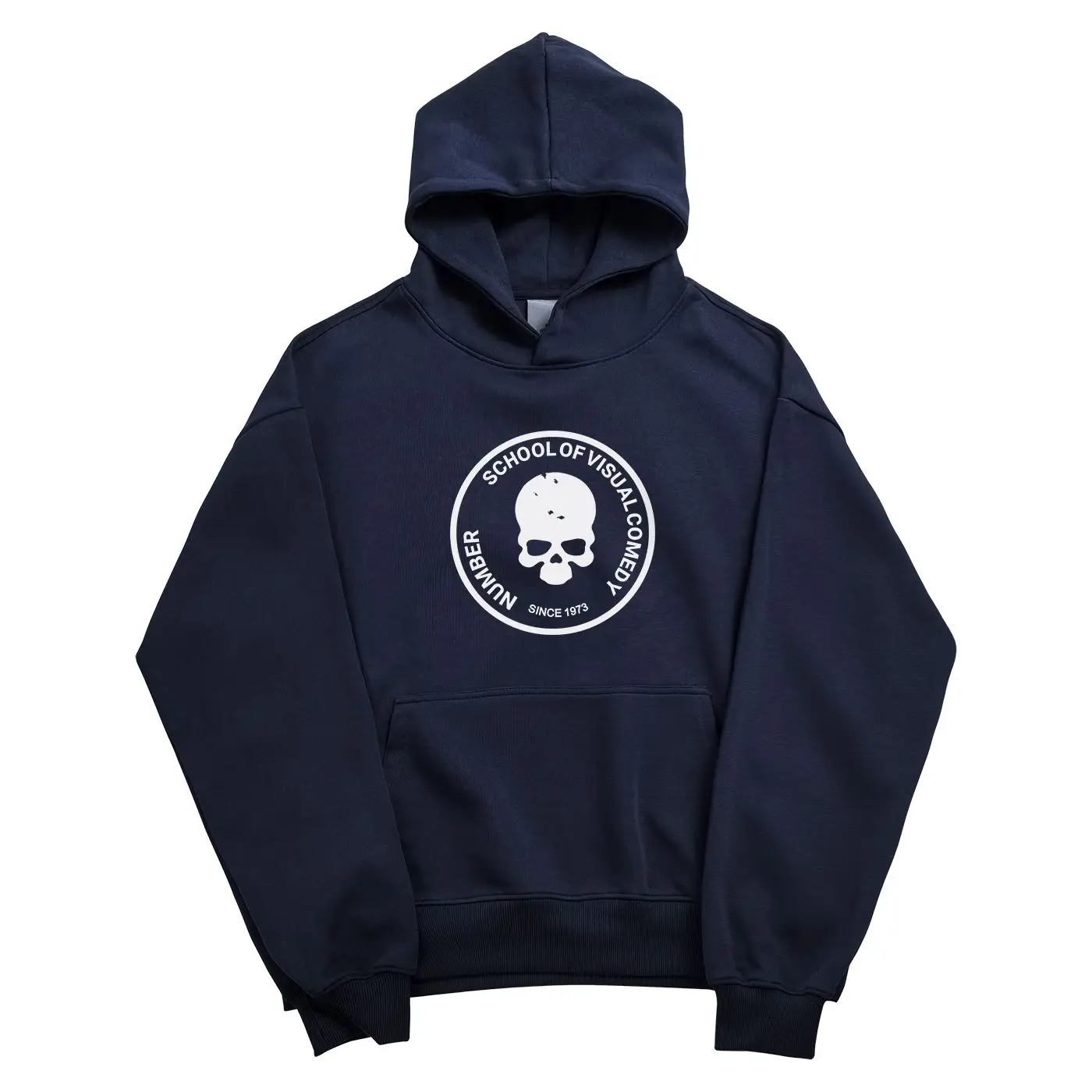 

Japan Style Number Nine 04S Skeleton Vintage Printed Hoodie Autumn/Winter Trendy Hooded Pullover