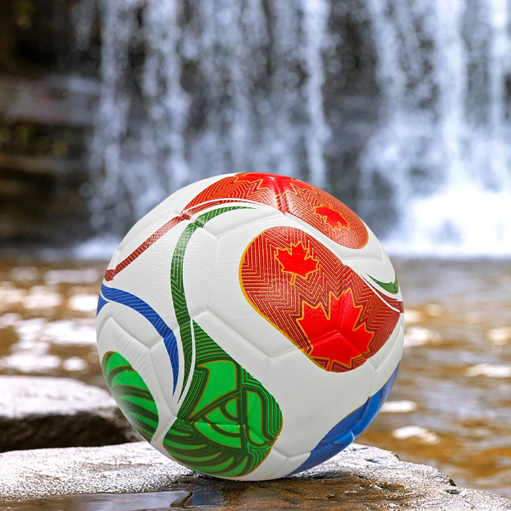 كرة قدم عالية الجودة لعام 2026 مقاس رسمي 5 مادة PU ملابس سلسة مقاومة للتآكل تدريب كرة القدم Futbol Voetbal Bola