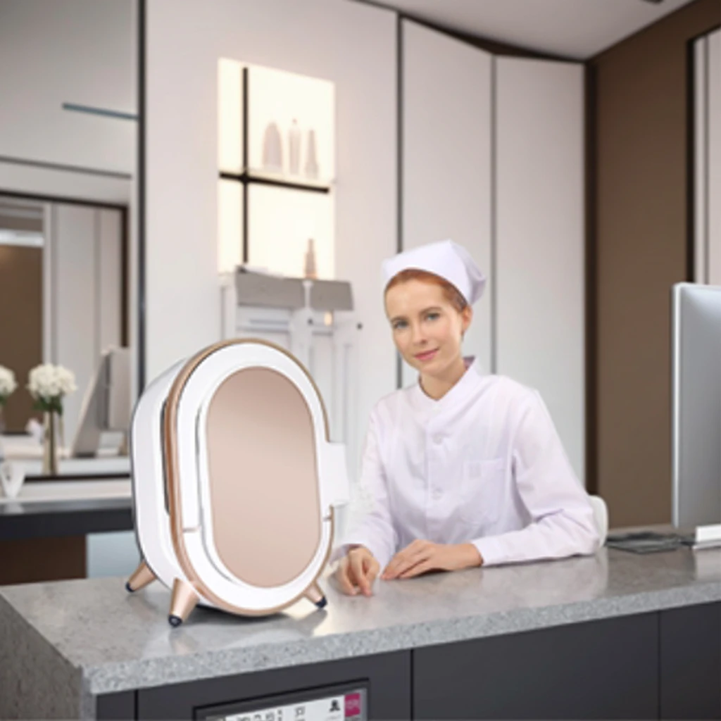 YYTINNueva máquina analizadora 3D con escáner facial 3D preciso para pruebas de arrugas y humedad de poros