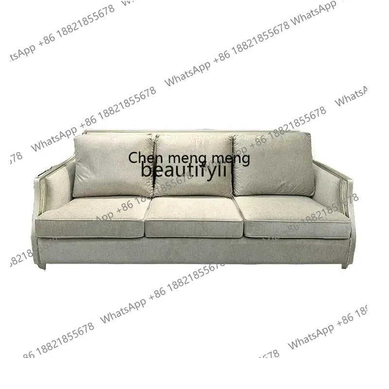 

ss1001 Французский светлый роскошный диван для гостиной, американский диван из цельного дерева, европейская ткань
