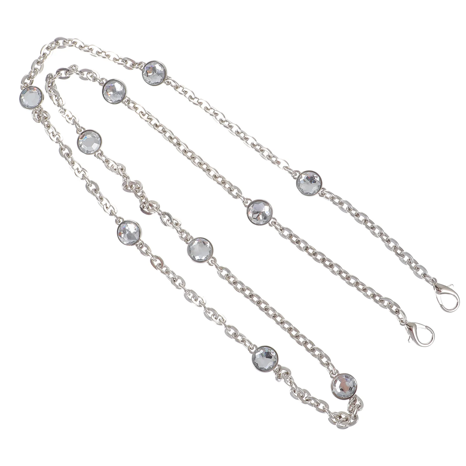 أشرطة كتف معدنية يمكنك صنعها بنفسك من أحجار الراين وإكسسوارات بديلة براثن بمقبض خفيف الوزن ومتين وسلسلة هدايا عصرية كريستالية #5