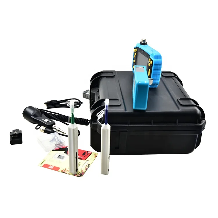 Fiber Optic Inspection Handheld Video Optical Microscope With Cleaning Tool Kits For Inspecting Fiber End Face
