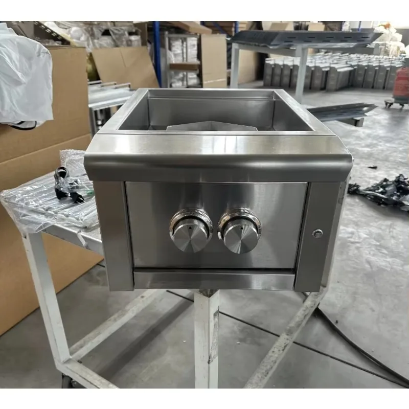 

Airo ModModern Professional Commercial Gas Outdoor Kitchen Built-In Stainless Steel Dual Burner Camping Grill