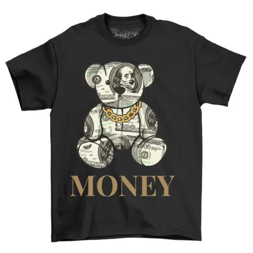 Bearstreet1-24 T-shirt - Hilarious Bear with Cash! Funny Unisex Tee, Perfect for