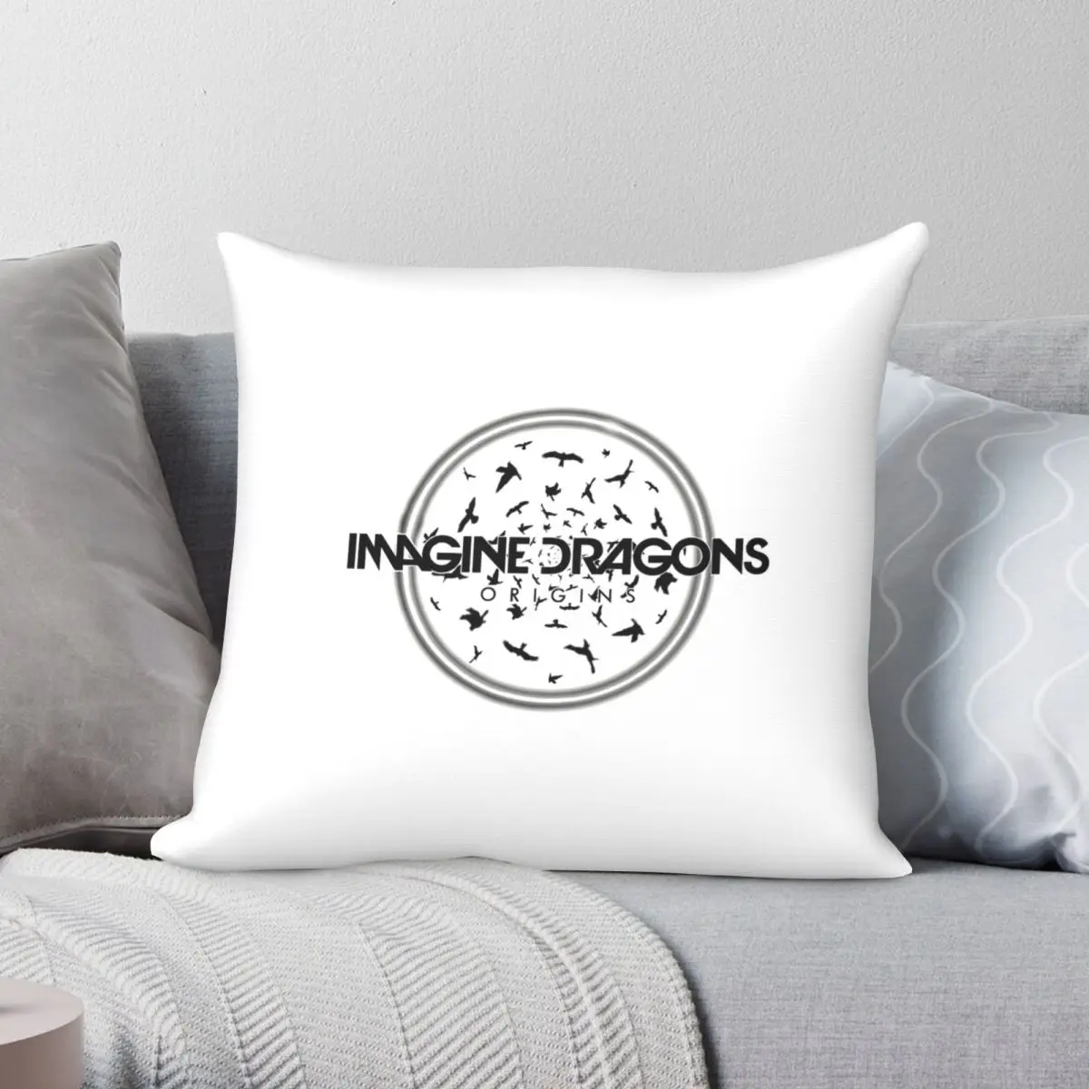 Imagine Dragons Origins Birds Square Pillowcase Polyester Linen Velvet Creative Zip Decor Sofa Seater Cushion Case