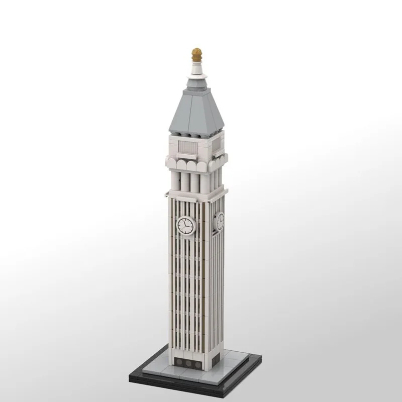 Custom MOC Building Blocks Toy Skyscraper Series MetLife Building 1:800 scale model 377pcs Creative holiday gifts