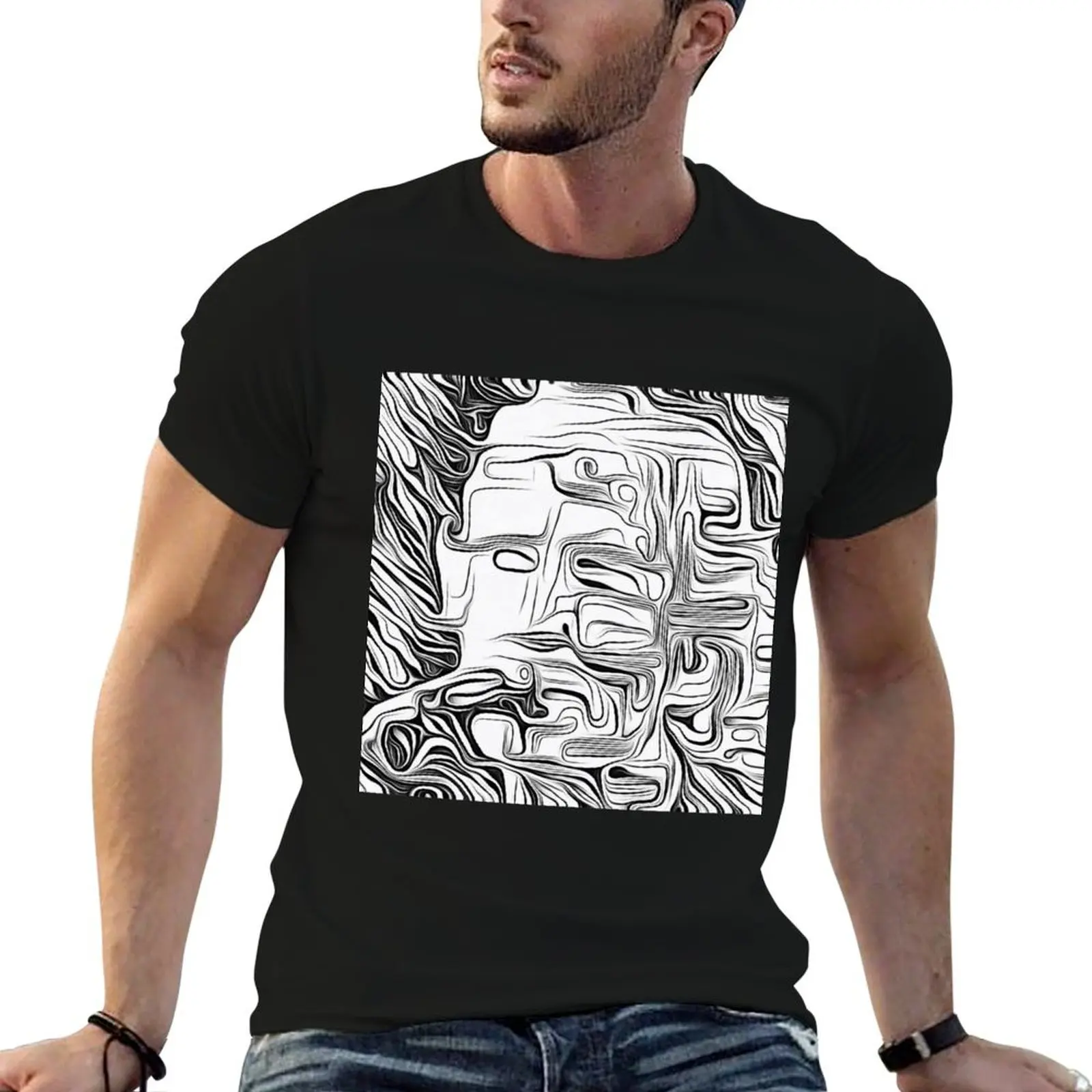 

Roger 1 the floydian rockstar of pink waters High Quality digital drawing T-Shirt cotton t shirt man T-Shirt