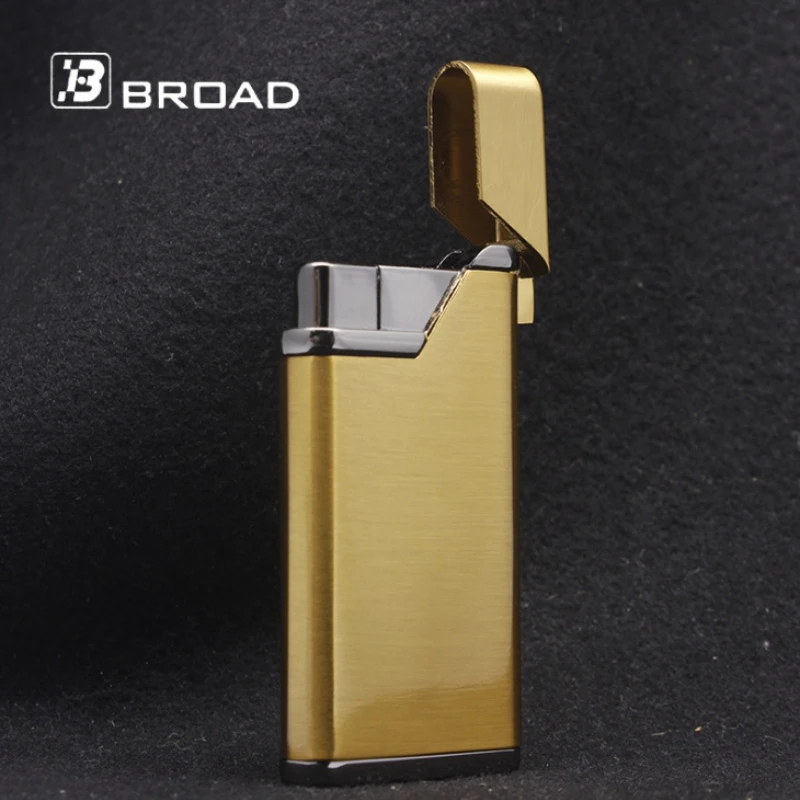 Portable Gas Torch Lighter Metal Windproof Red Flame Refillable Butane Cigar Lighters Smoking Accessories Gifts for Men Gadgets