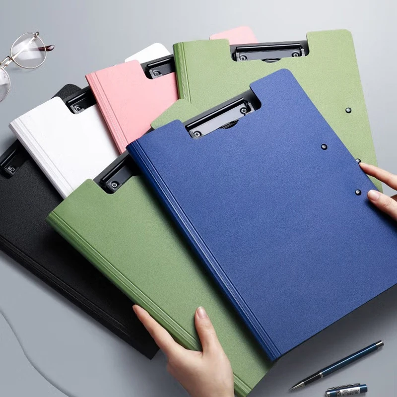 

A3/A4 Profile Clipboard Double Clip Clip Board 100 Sheets Office Documents Organizer Writing Pad Paper Storage File Folders