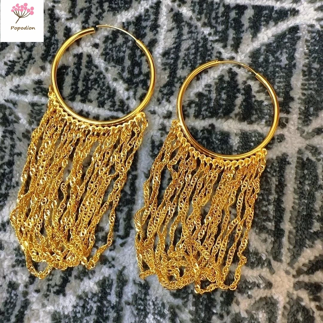 

Popodion Earrings for Women 24K Gold Plated Earrings Women's Earrings YY20204