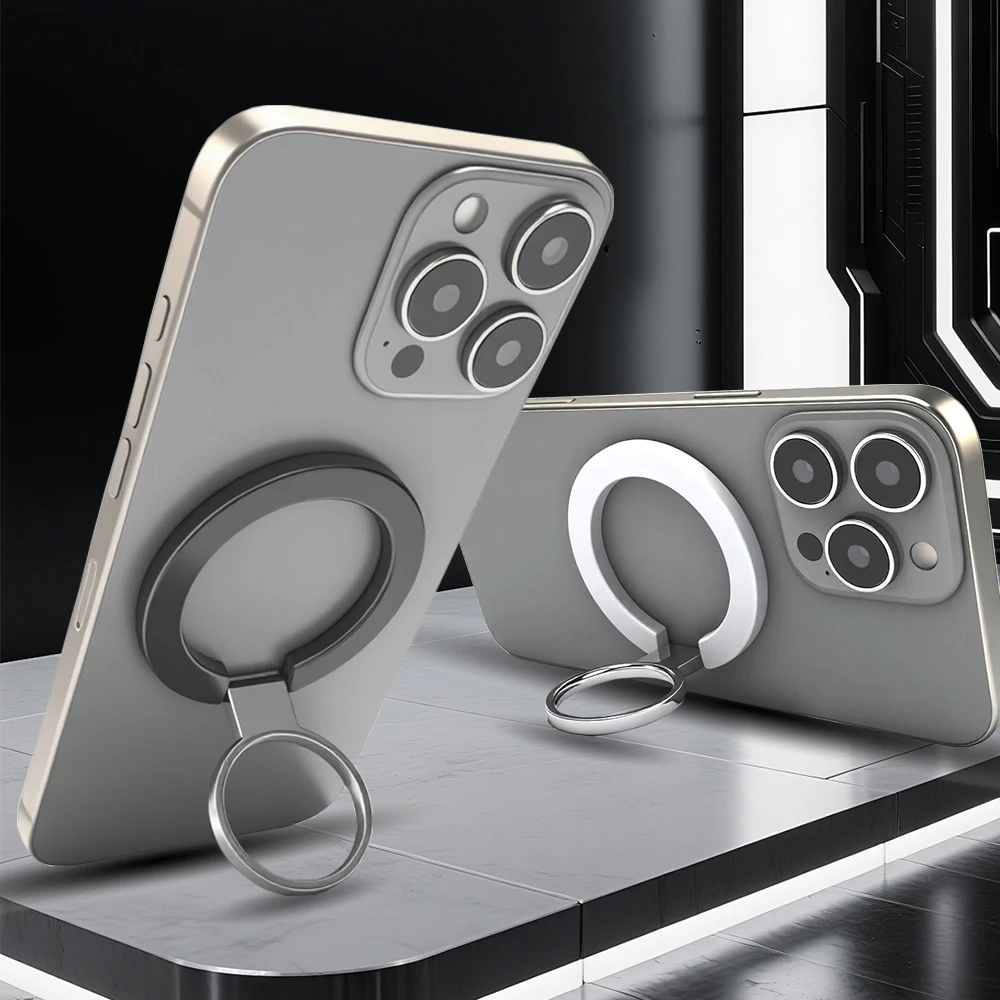 لمشبك الإصبع المغناطيسي 2 البساطة 1 قطعة خفيف للغاية ورقيق للغاية قوي شفط دوار 360 درجة °   ملصقات الحائط في كل مكان