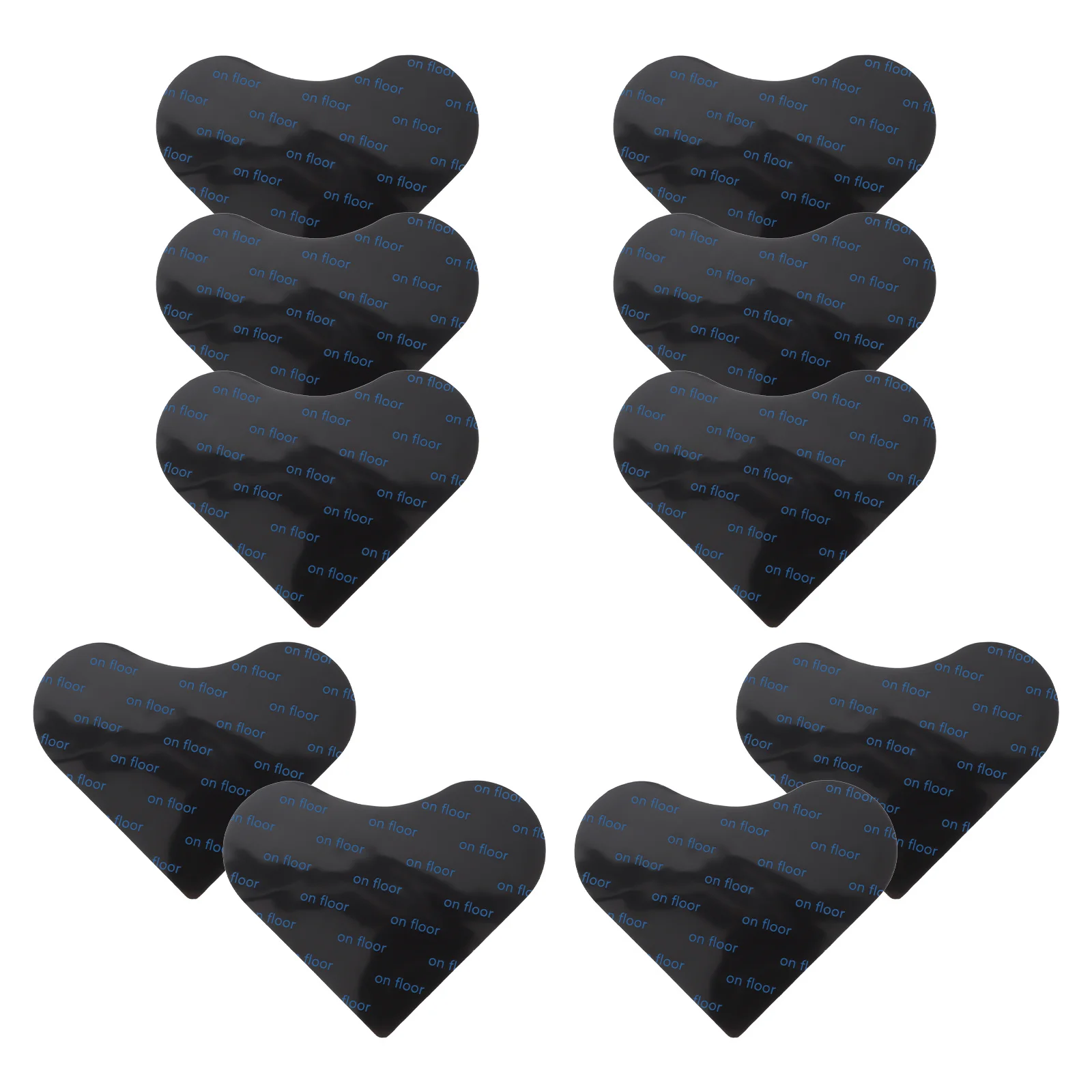 10 قطع من ملصقات سجادة لاصقة قوية قابلة للإزالة ومضادة للتجعيد وحماية مانعة للانزلاق لسلامة أرضية المكتب المنزلي