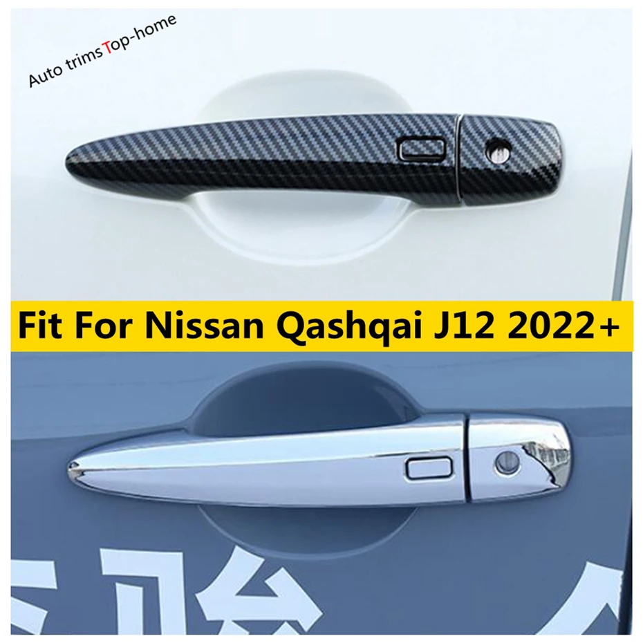 

Outside Door Handle Clasing Bowl Protector Decoral Frame Cover Trim Fit For Nissan Qashqai J12 2022 2023 2024 Car Accessories